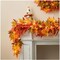 Lighted Autumn Garlands with Timer Hanging Decoration for Fall Thanksgiving Fireplace Doorway Decor